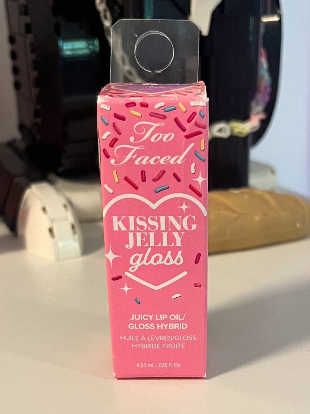 Too Faced Kissing Jelly Gloss in shade "Birthday Kiss" Girlhoodcore Coquette